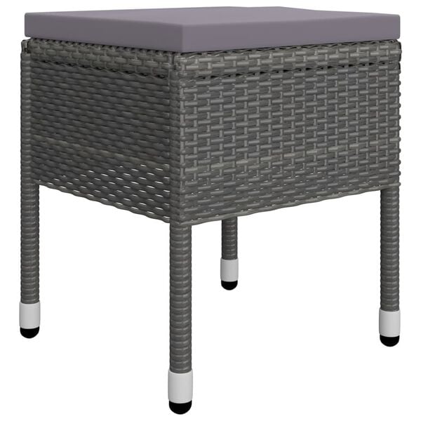 vidaXL 5 Piece Garden Dining Set Grey