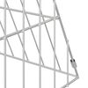 vidaXL Chicken Cage Silver 110 x 55 x 55 cm Galvanised Steel