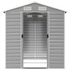 vidaXL Garden Shed Light Grey 191x215x198 cm Galvanised Steel