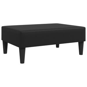 vidaXL Footstool Black 77x55x31 cm Faux Leather