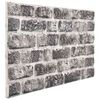 vidaXL 3D Wall Panels with Dark Grey Brick Design 10 pcs EPS