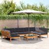 vidaXL 6 Piece Garden Pallet Sofa Set with Cushions Solid Wood Acacia