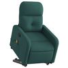 vidaXL Stand up Massage Recliner Chair Dark Green Fabric