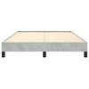 vidaXL Bed Frame without Mattress Light Grey 152x203 cm Queen Velvet