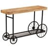 vidaXL Console Table Solid Mango Wood 115x36x76 cm
