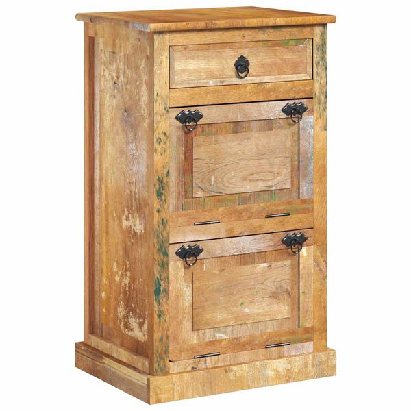 vidaXL 4-Layer Shoe Cabinet with Drawer Solid Reclaimed Wood