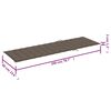 vidaXL Sun Loungers 2 pcs with Table and Cushions Solid Acacia Wood