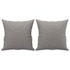 vidaXL 2-Seater Sofa with Pillows&Cushions Light Grey 120 cm Fabric