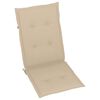 vidaXL Folding Garden Chairs 3 pcs with Cushions Solid Acacia Wood