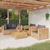 vidaXL 5 Piece Garden Lounge Set with Cushions Solid Wood Teak
