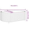 vidaXL 7 Piece Garden Sofa Set with Cushions Black Poly Rattan