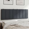 vidaXL Headboard Cushion "Hanko" Dark Grey 137 cm Double Velvet