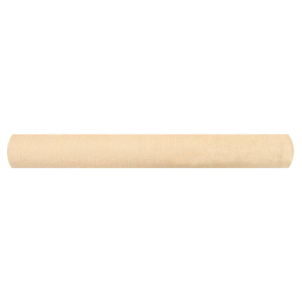vidaXL Privacy Net HDPE 1x25 m Beige