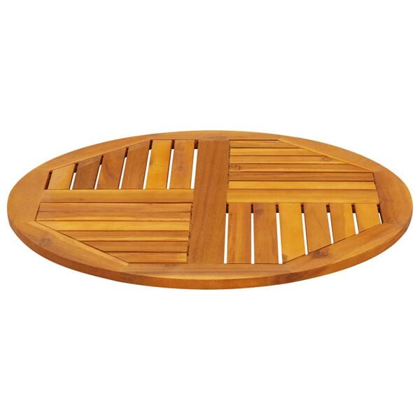 vidaXL Table Top Ø70x2 cm Round Solid Wood Acacia
