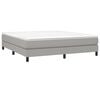 vidaXL Box Spring Bed with Mattress Light Grey 193x203 cm Fabric