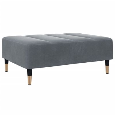 vidaXL Footstool Dark Grey 77x55x31 cm Velvet