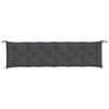 vidaXL Garden Bench Cushion Melange Anthracite 200x50x7 cm Fabric