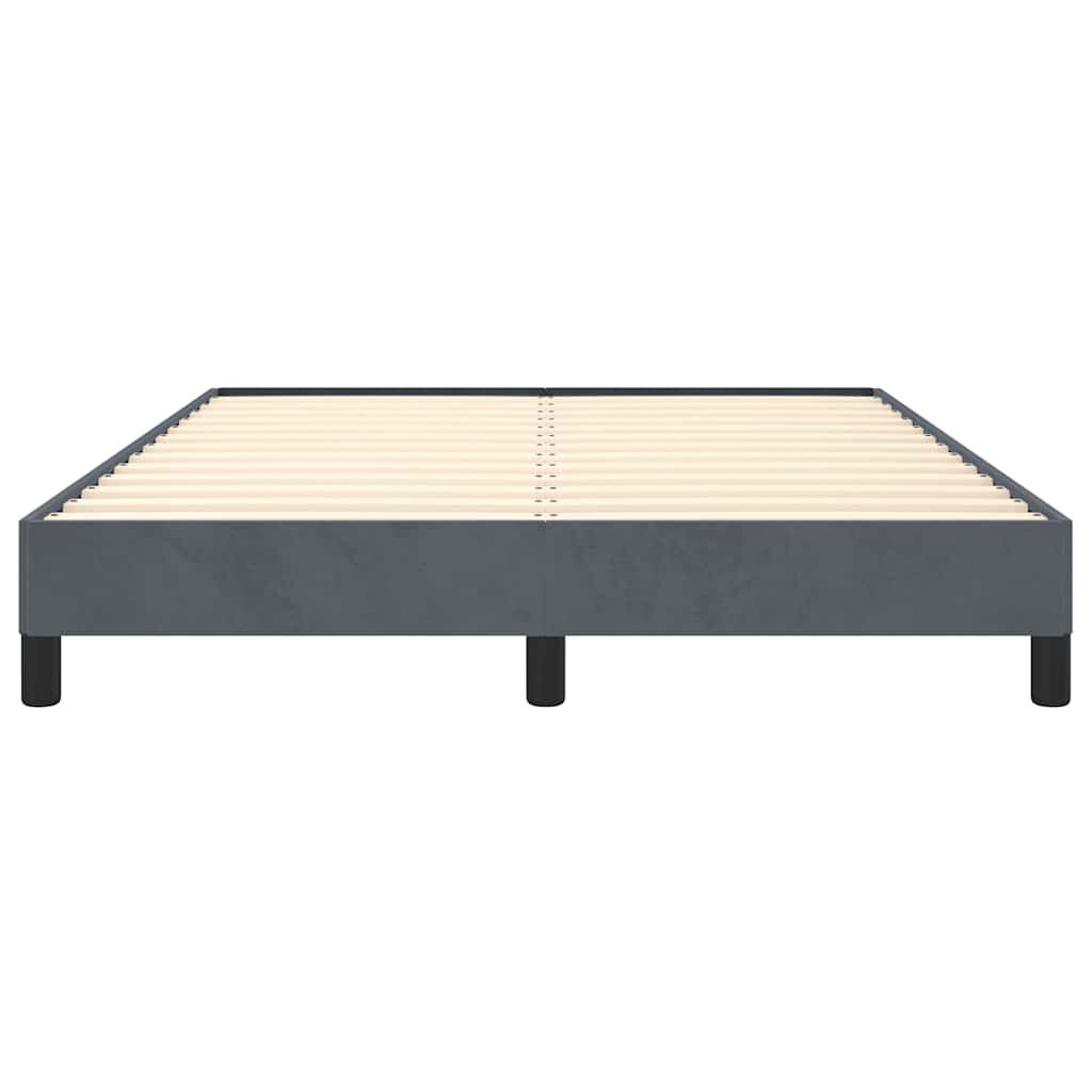 vidaXL Bed Frame without Mattress Dark Grey 152x203 cm Queen Velvet