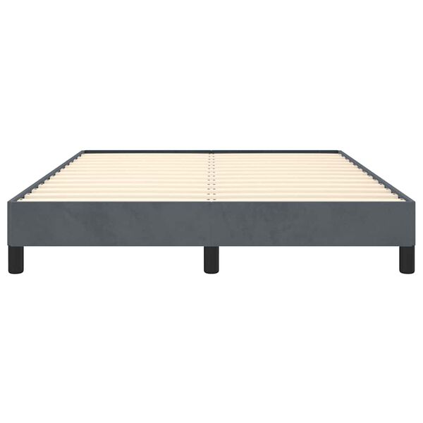 vidaXL Bed Frame without Mattress Dark Grey 152x203 cm Queen Velvet