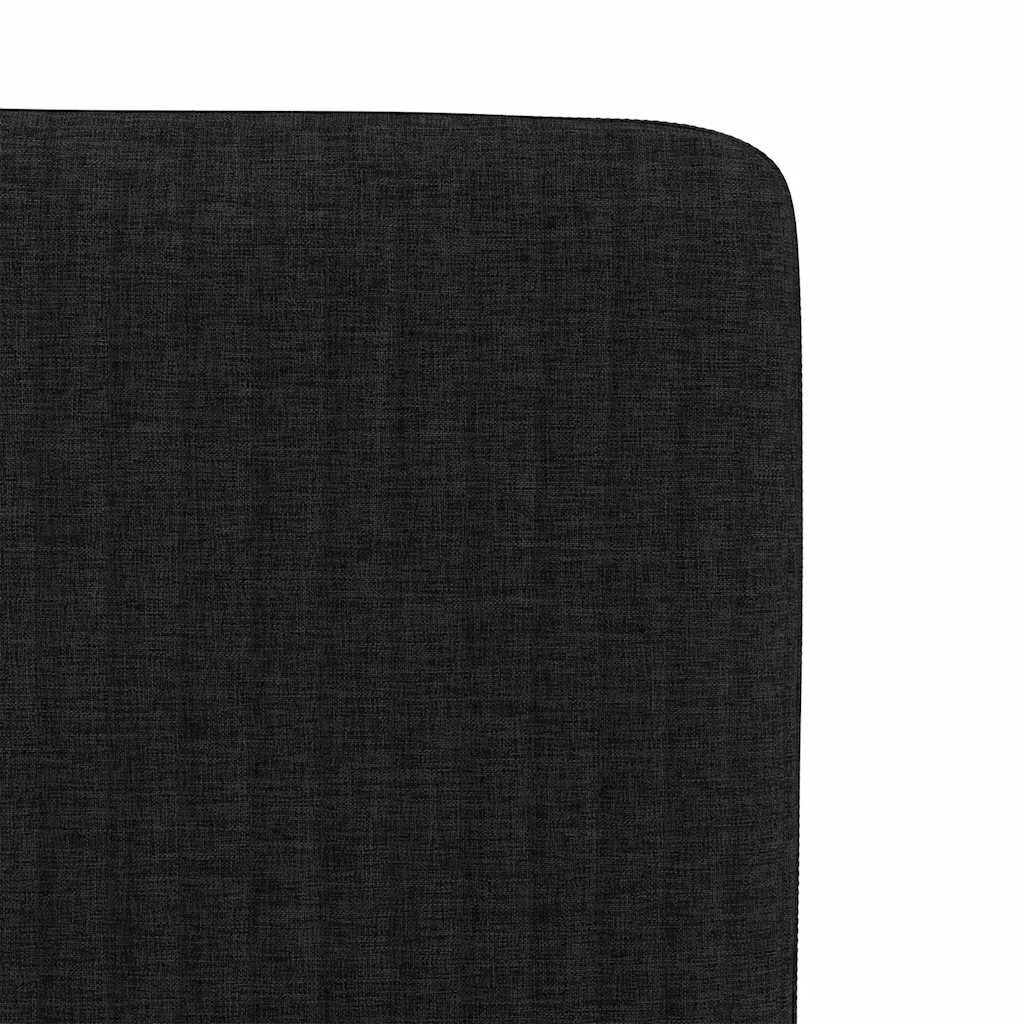 vidaXL Dining Chairs 2 pcs Black Fabric