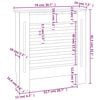 vidaXL MDF Radiator Cover White 78 cm