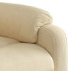 vidaXL Electric Massage Recliner Chair Cream Fabric