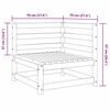 vidaXL 3 Piece Garden Lounge Set Grey Solid Pinewood