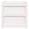 vidaXL Garden Planters 2 pcs White Solid Wood Pine