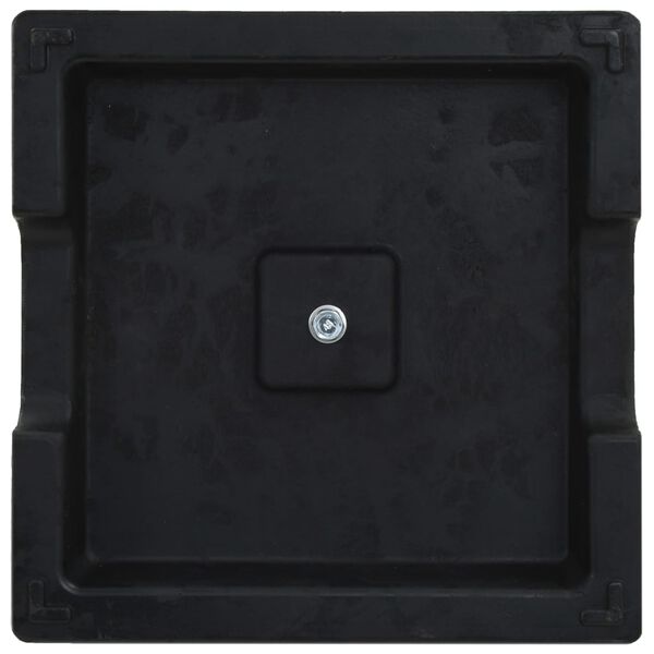 vidaXL Parasol Base Square Polyresin 8 kg Black