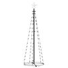 vidaXL Christmas Cone Tree Warm White 84 LEDs Decoration 50x150 cm