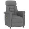 vidaXL Massage Chair Dark grey 70.5 x 96.5 x 95 cm Polyester