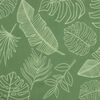 vidaXL Sun Lounger Cushion Leaf Pattern Oxford Fabric