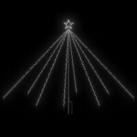 vidaXL LED Christmas Waterfall Tree Lights Indoor Outdoor 400 LEDs 2,5 m