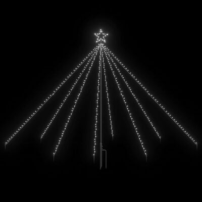 vidaXL LED Christmas Waterfall Tree Lights Indoor Outdoor 400 LEDs 2,5 m