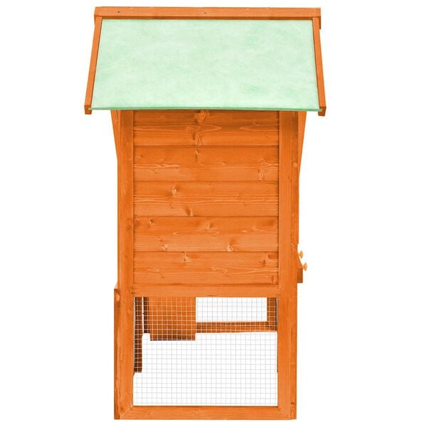 vidaXL Rabbit Hutch 140x63x120 cm Solid Firwood