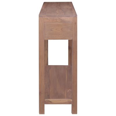 vidaXL Console Table 145x30x80 cm Solid Teak Wood