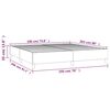 vidaXL Box Spring Bed Frame Light Grey King Velvet (US Only)