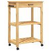 vidaXL Kitchen Trolley MONZA 60x40x88.5 cm Solid Wood Pine