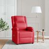 vidaXL Massage Recliner Red Faux Leather