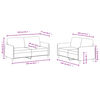 vidaXL 2 Piece Sofa Set Light Grey Velvet