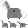 vidaXL Recliner Chair Light Grey Fabric