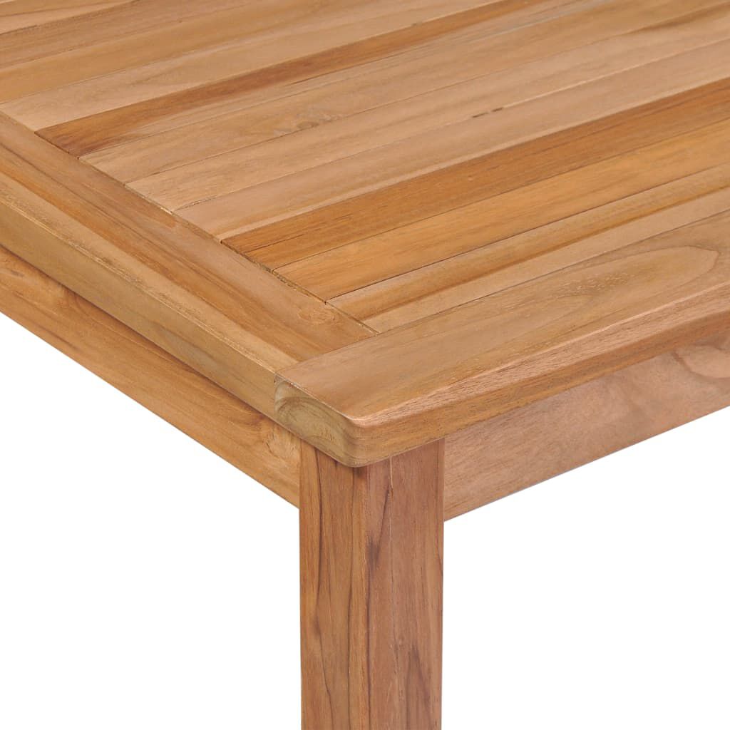 vidaXL 9 Piece Garden Dining Set Solid Teak Wood