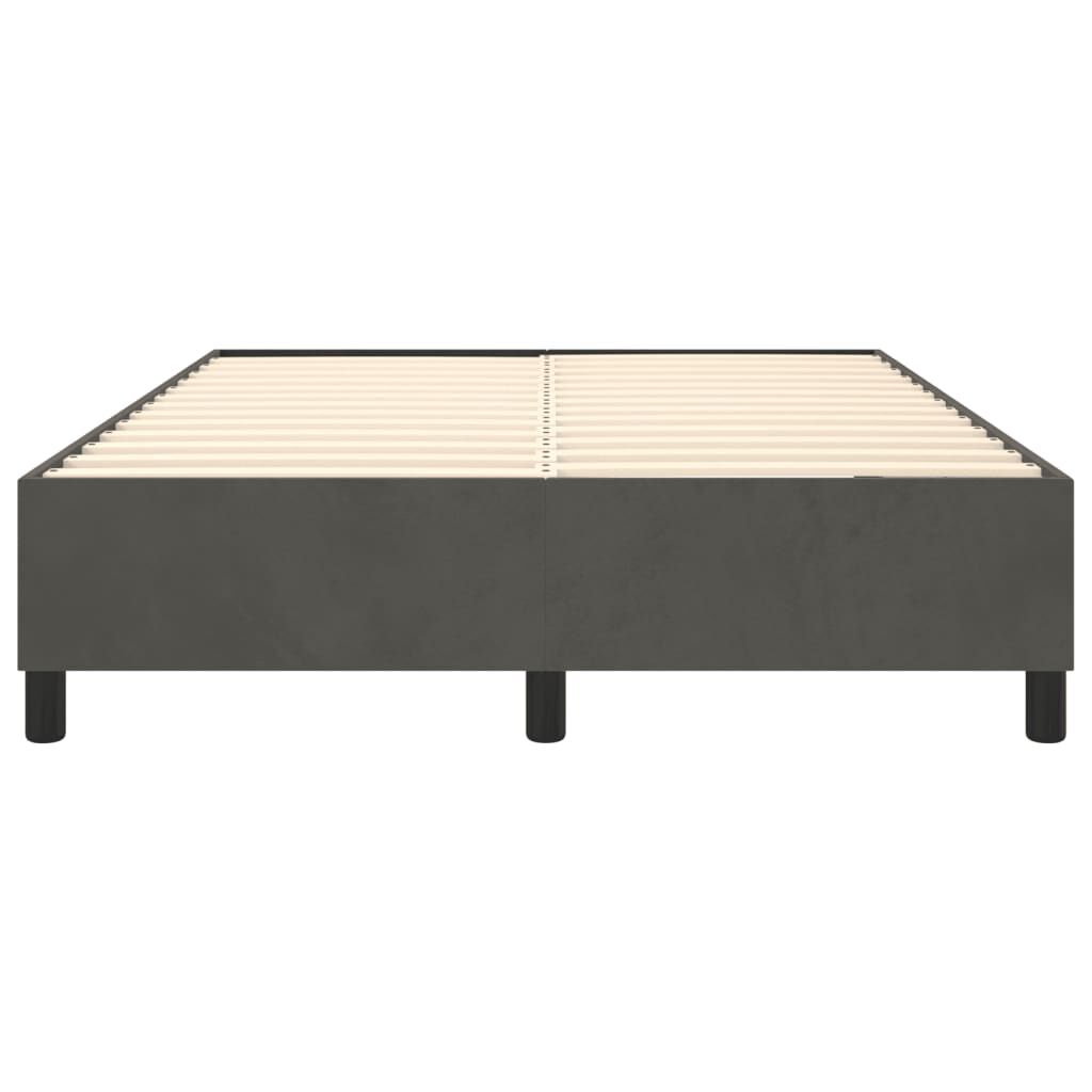 vidaXL Bed Frame without Mattress Dark Grey Queen Velvet (US/AU Only)
