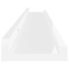vidaXL Wall Shelves 2 pcs High Gloss White 80x9x3 cm