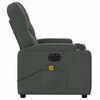 vidaXL Electric Massage Recliner Chair Dark Grey Fabric