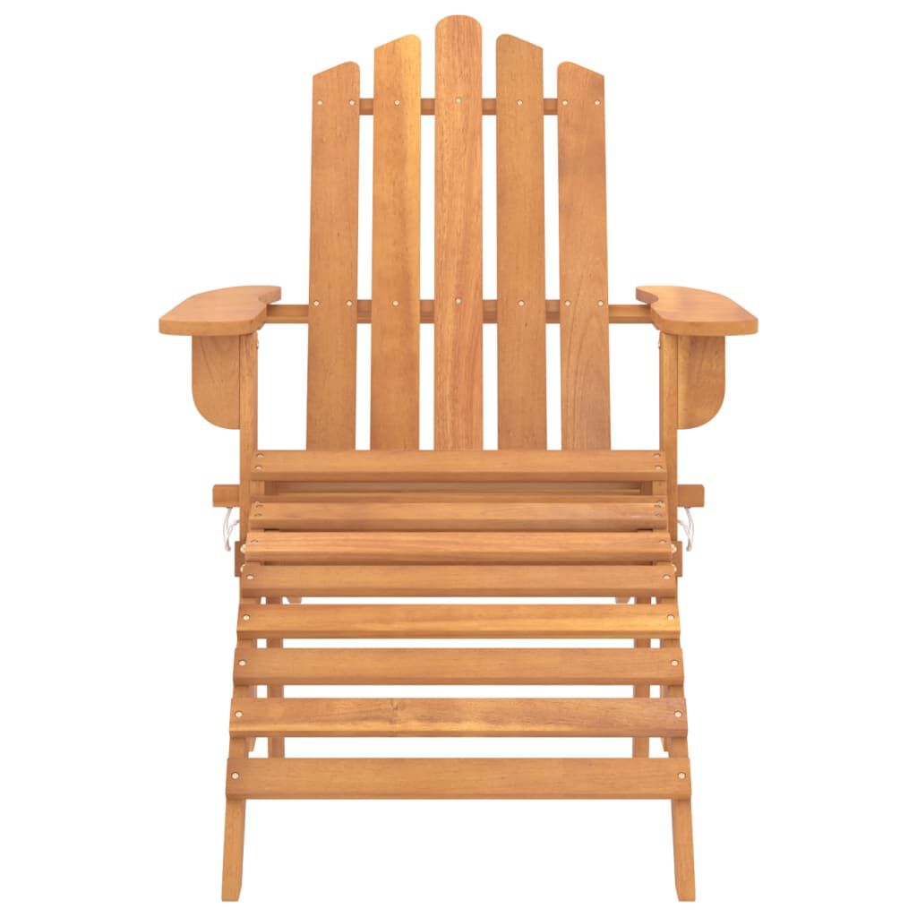 vidaXL Garden Adirondack Chairs with Footrests 2 pcs Solid Wood Acacia