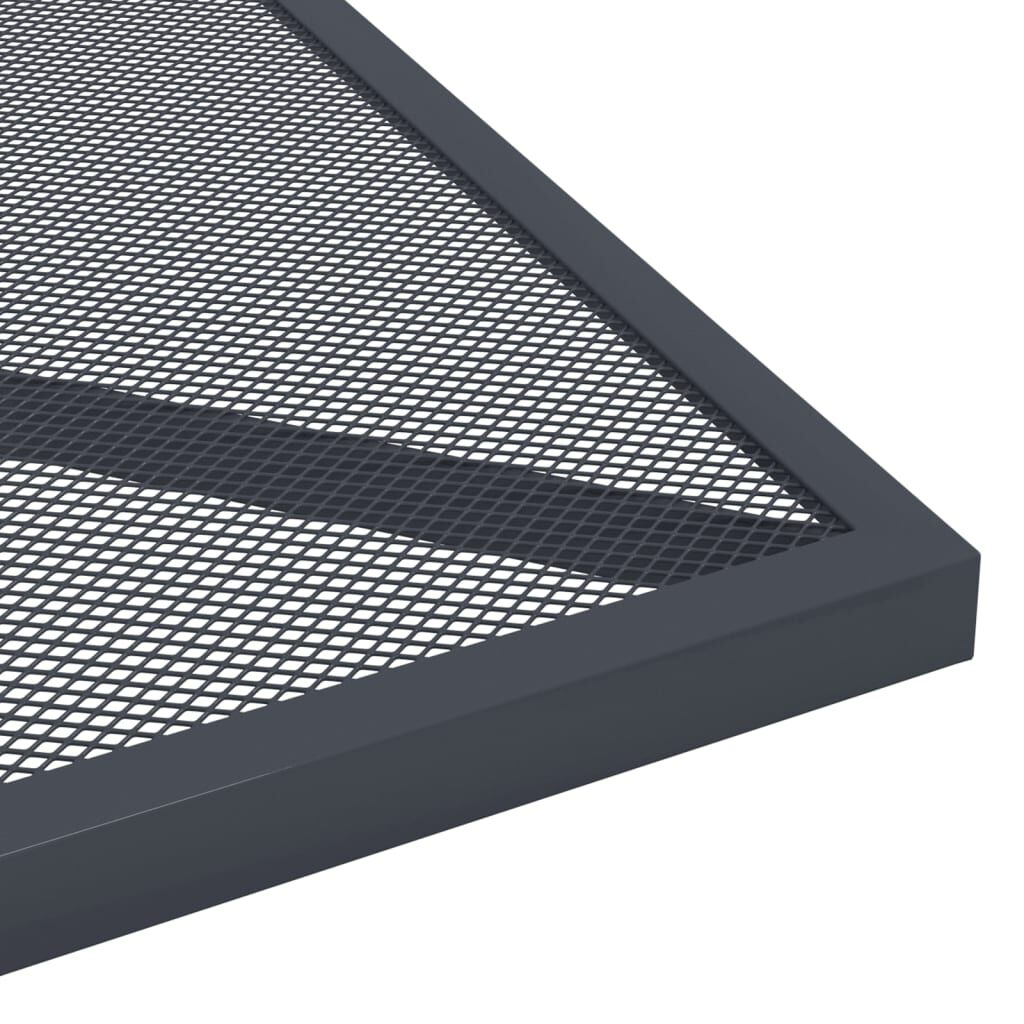 vidaXL Garden Table Anthracite 50x50x72 cm Steel Mesh