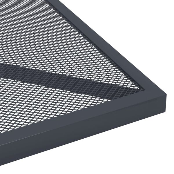 vidaXL Garden Table Anthracite 50x50x72 cm Steel Mesh