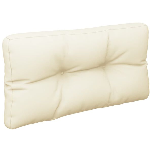 vidaXL Pallet Cushion Cream 70x40x12 cm Fabric
