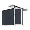 vidaXL Garden Shed Anthracite 270x130x208.5 cm Galvanised Steel